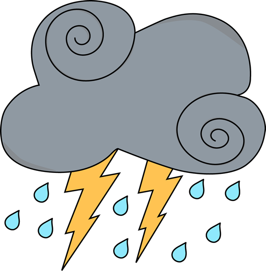 538x550 Rain Clip Art Swirly Gray Rain Lightning