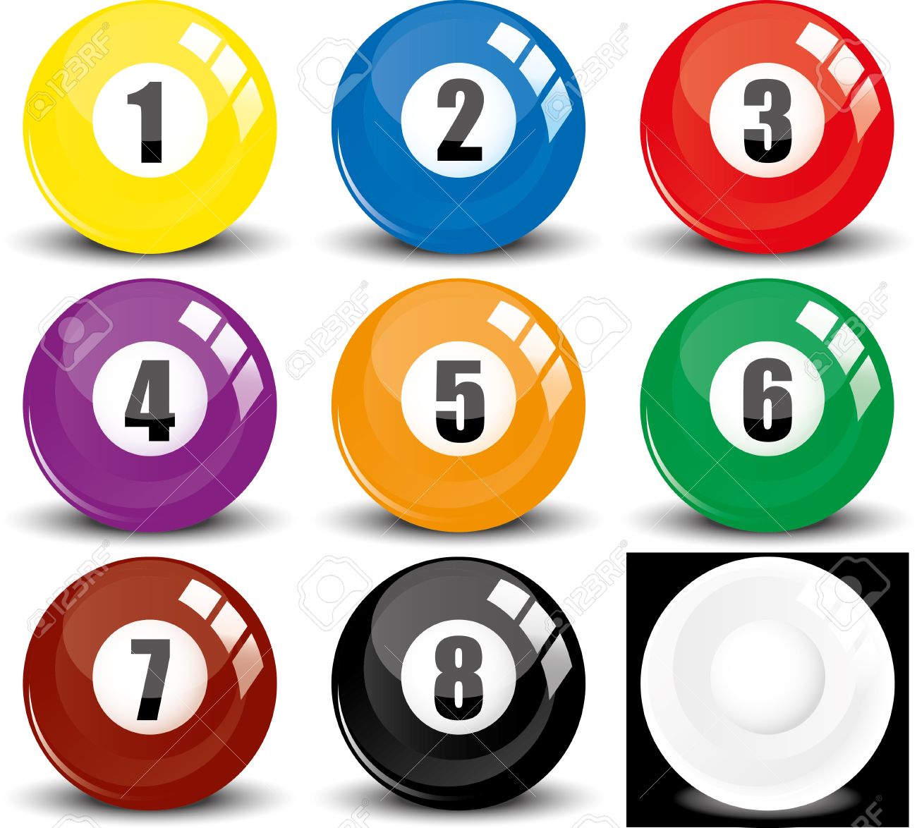 1300x1174 Billiard Ball Clipart Color Number