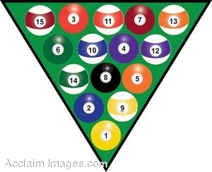 300x244 Clip Art Of Pool Balls In A Rack