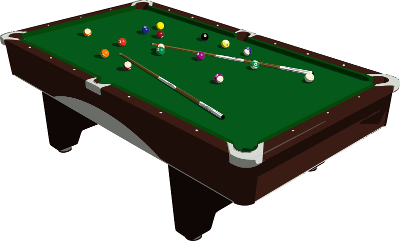 800x483 Pool Table Clipart