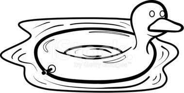 379x192 Duck Pool Float Stock Vectors