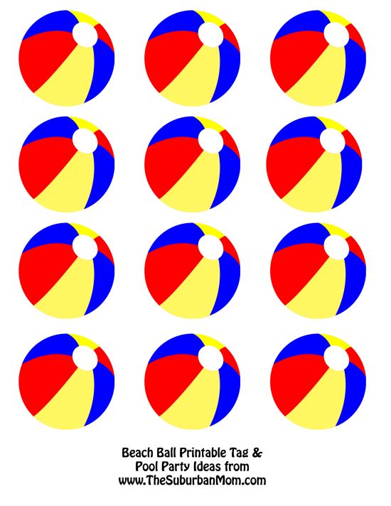 550x712 Party Clipart Beach Ball