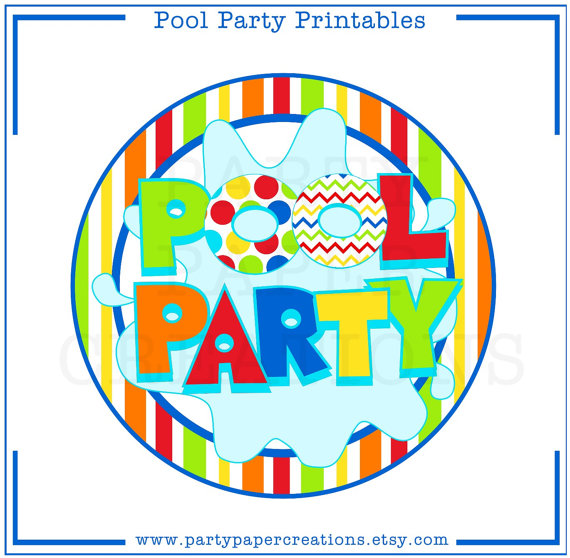 570x558 Adult Pool Party Clipart 2