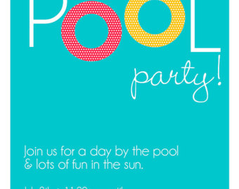 340x270 Pool Party Invitations Clipart