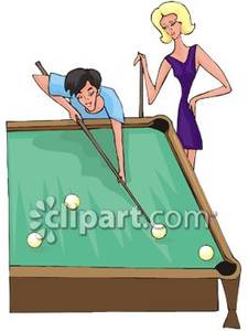 225x300 Man And A Woman Playing Pool