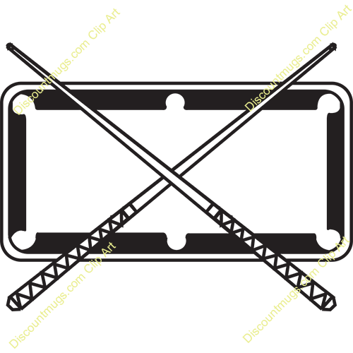 500x500 Pool Table Clipart