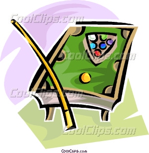 300x308 Pool Table Vector Clip Art