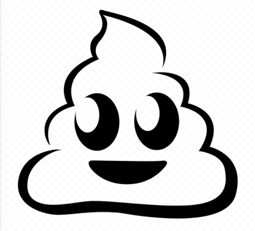 500x454 Poop Emoji Decal