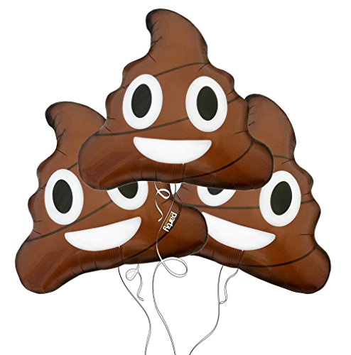 494x500 Poop Emoji Mylar Balloon 3pk Party Explosions Httpwww.amazon