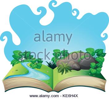 353x320 Book With Pop Up Art Tree Stock Photo, Royalty Free Image
