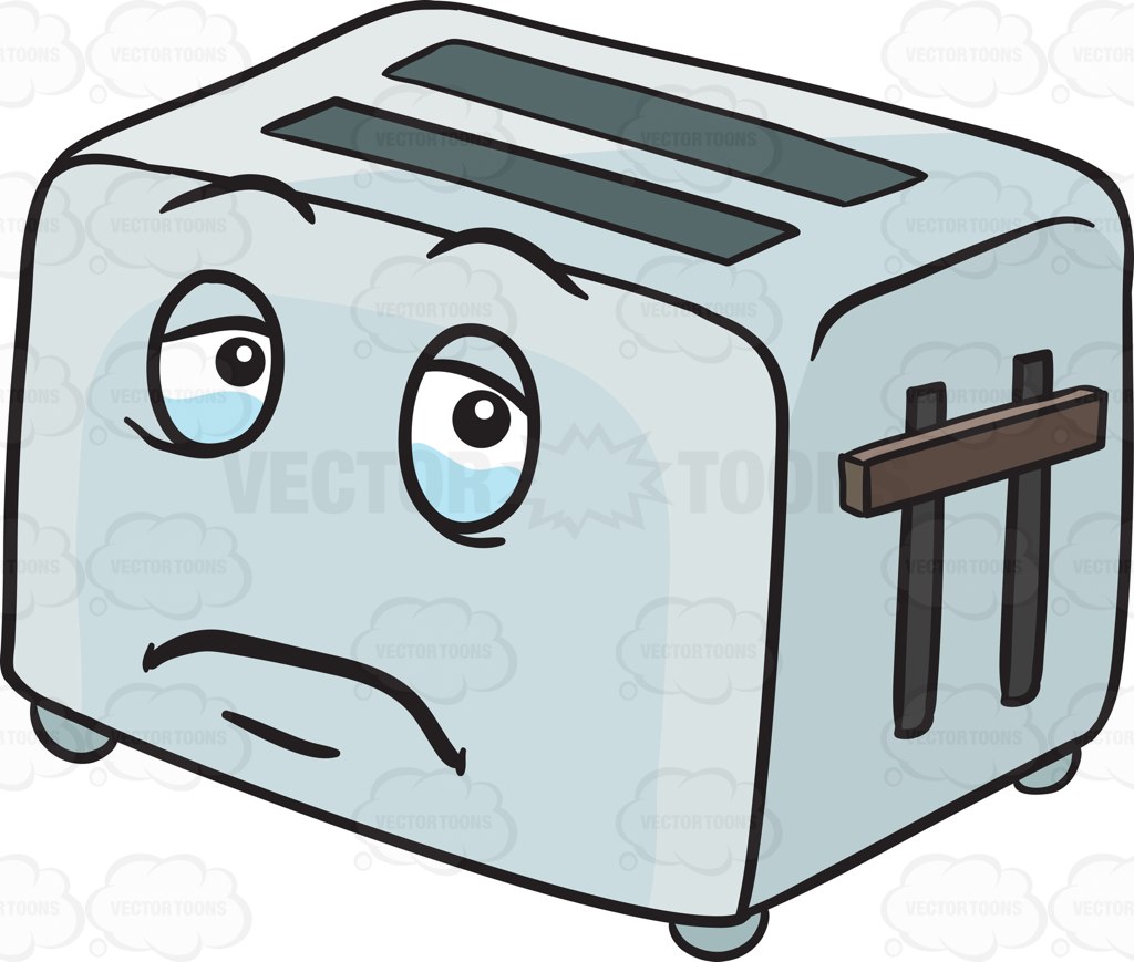 1024x869 Sad Pop Up Toaster Looming With Tears Emoji Cartoon Clipart