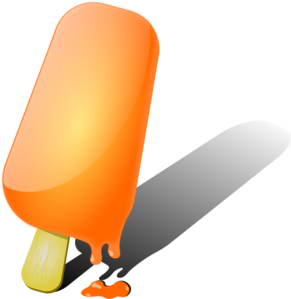 291x299 Orange Popsicle Clip Art