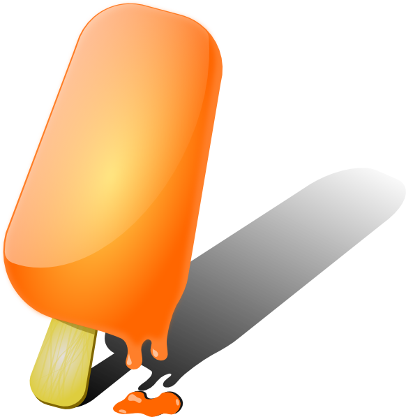 582x597 Orange Popsicle Clip Art