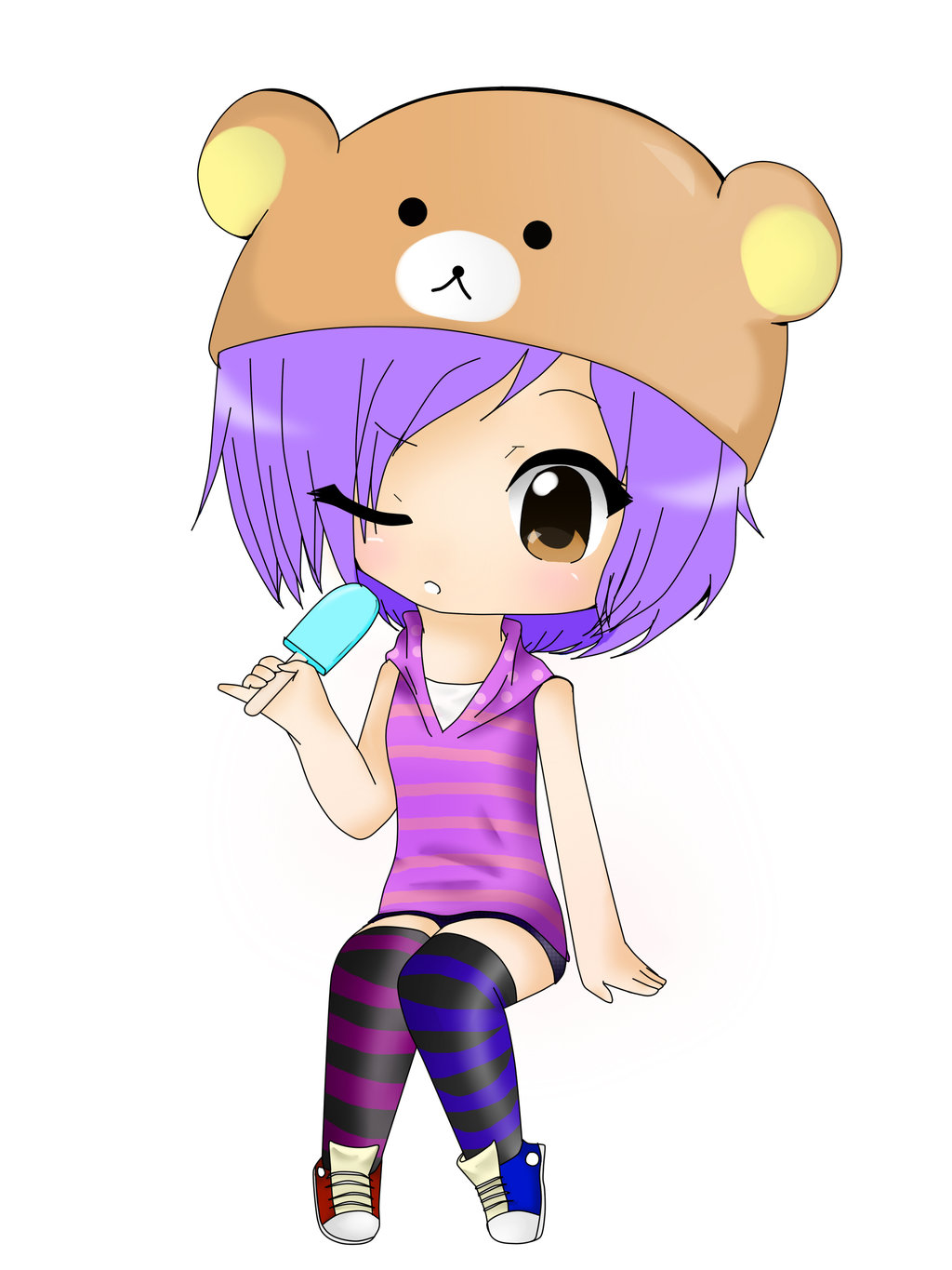 1024x1365 Popcicle Chibi Girl By Maddietheshy