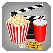 170x170 Popcorn Bucket Clip Art