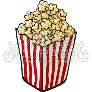 300x300 Cartoon Popcorn Clipart