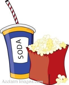 245x300 Clip Art Of A Bag Of Popcorn And A Soda