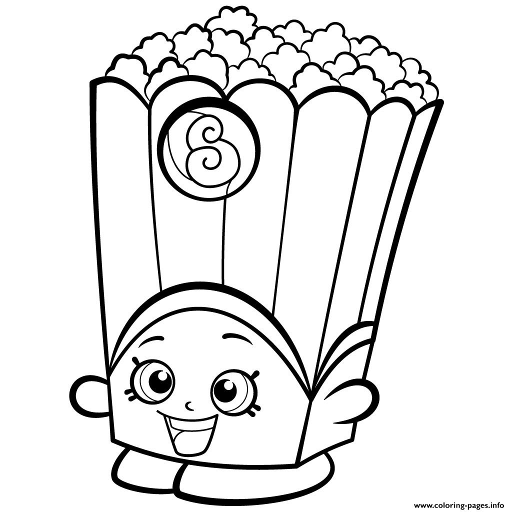 1024x1024 Drawn Popcorn Printable