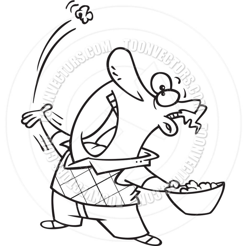 940x940 Cartoon Man Eating Popcorn Clipart Panda
