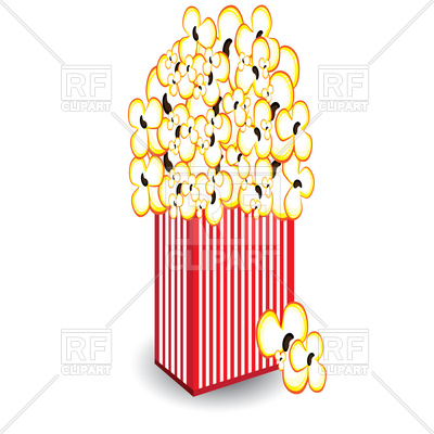 400x400 Pack Of Popcorn Royalty Free Vector Clip Art Image