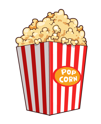 408x499 Popcorn Clip Art