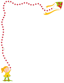 250x324 Kite Border Borders, Frames Amp Backgrounds Kites