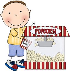 236x241 Popcorn A4 Page Borders (Sb8252)