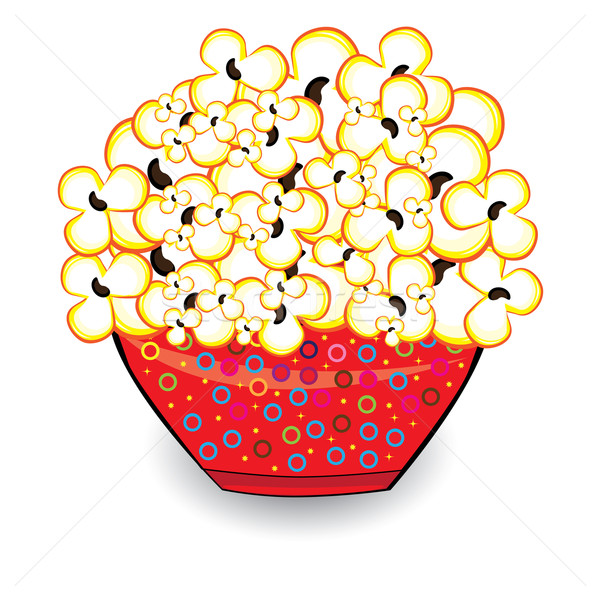 600x600 Popcorn Background Border