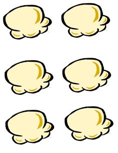 236x305 Popcorn Pattern. Use The Printable Outline For Crafts, Creating