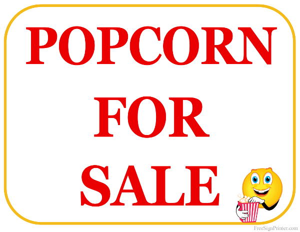 600x464 Printable Popcorn For Sale Sign Scout Fundraising Amp Business