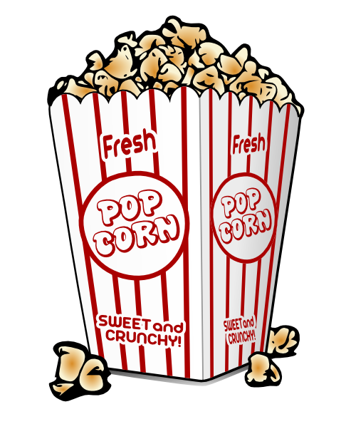 486x602 Free Popcorn Clipart