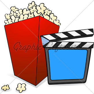 325x325 Pop Corn And Film Reel Gl Stock Images