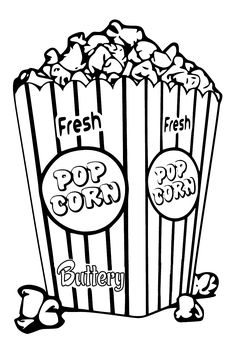 Popcorn Box Clipart | Free download on ClipArtMag