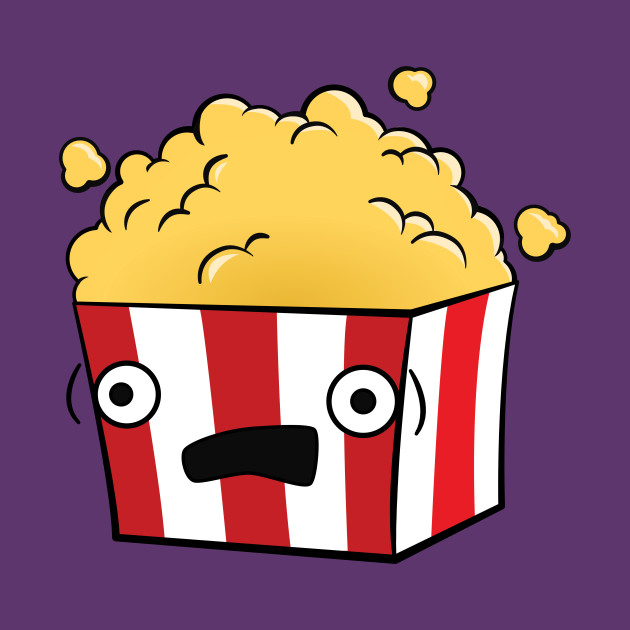 630x630 Cute, Kawaii, Cartoon Popcorn