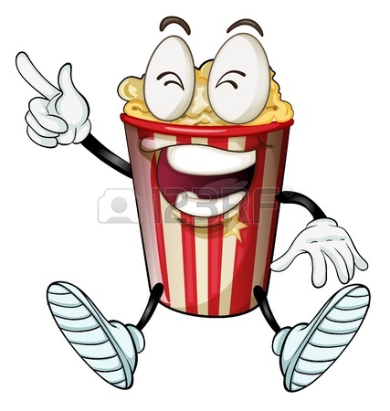 427x450 Cheerful Corn Bucket Of Popcorn. Corn And Popcorn Forms A Perfect