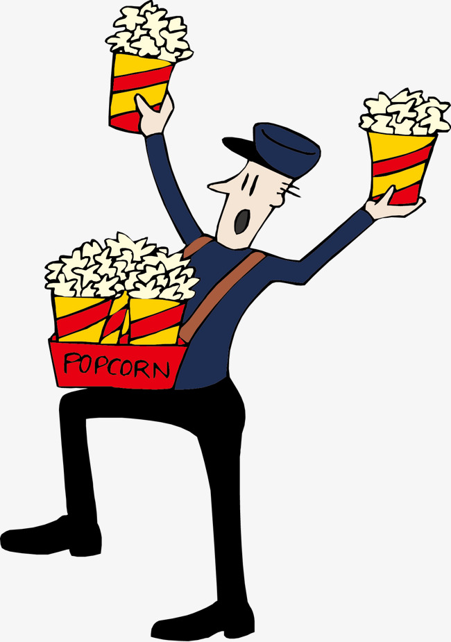 650x925 Buy Popcorn Hawkers Vector Cartoon, Popcorn, Peddler, Vector