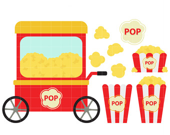 340x270 Popcorn Clipart Popcorn Cart