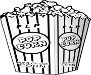 Popcorn Clipart Black And White | Free download on ClipArtMag