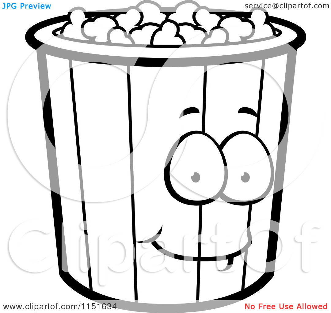1080x1024 Popcorn Clipart Outline