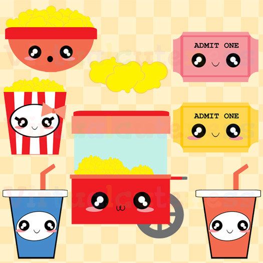 525x525 Theater Popcorn Clipart