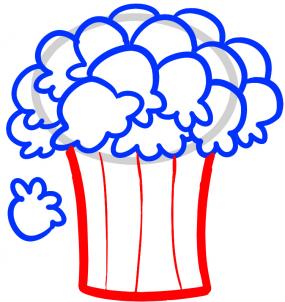 285x302 How To Draw How To Draw Popcorn, Popcorn