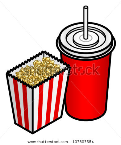 392x470 Popcorn Clipart Coke