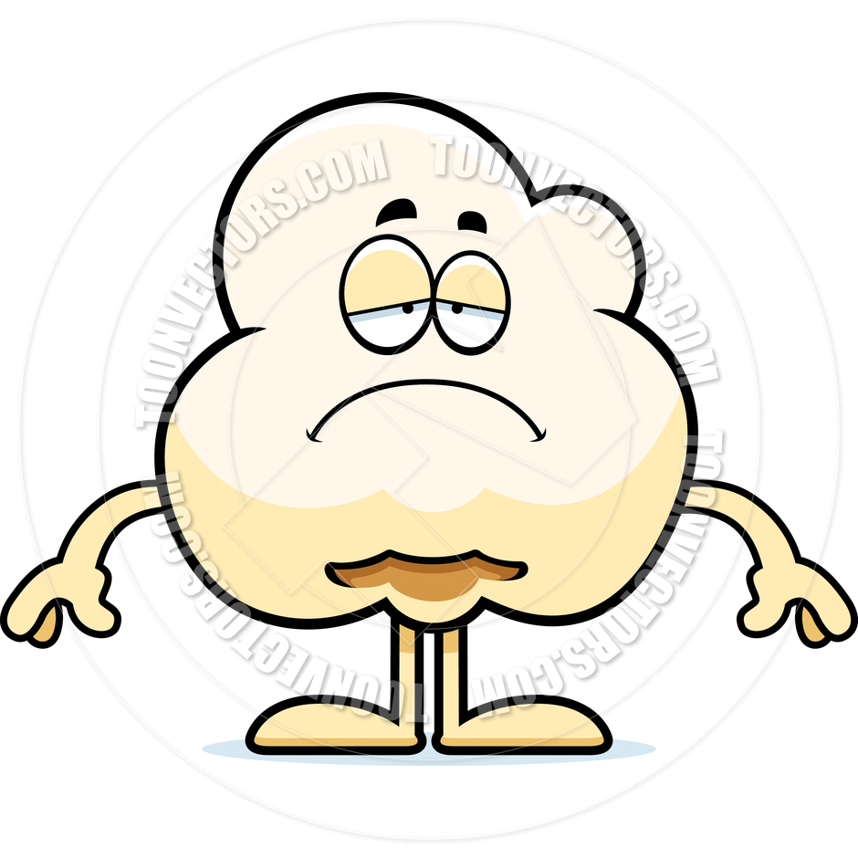 940x940 Cartoon Popcorn Kernel Sad By Cory Thoman Toon Vectors Eps