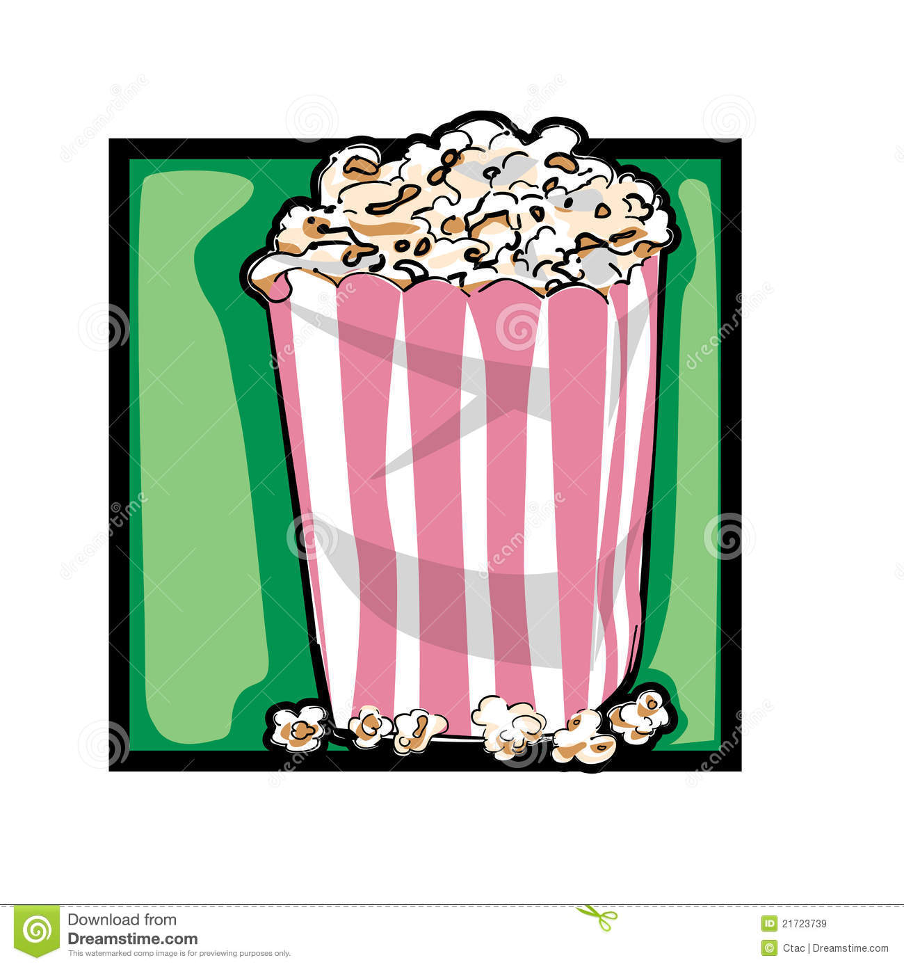 1300x1390 Popcorn Box Clipart