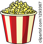 145x150 Popcorn Container Clipart