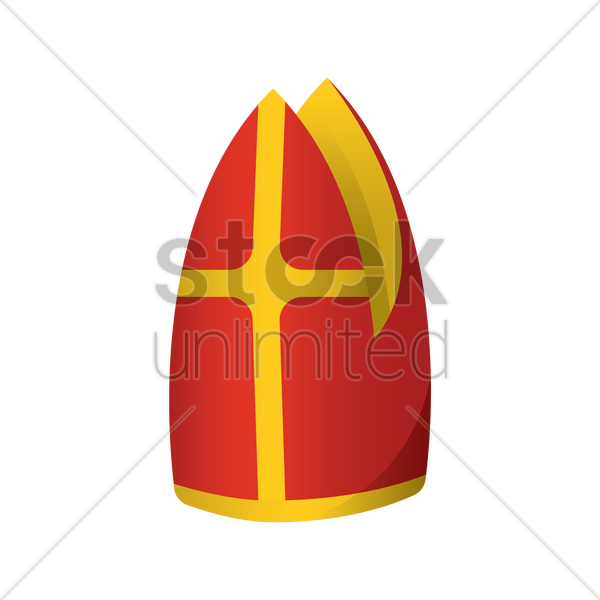 600x600 Pope Hat Vector Image