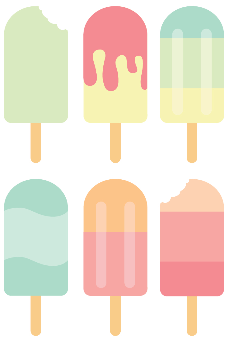 750x1125 Popsicle Clipart June Summer