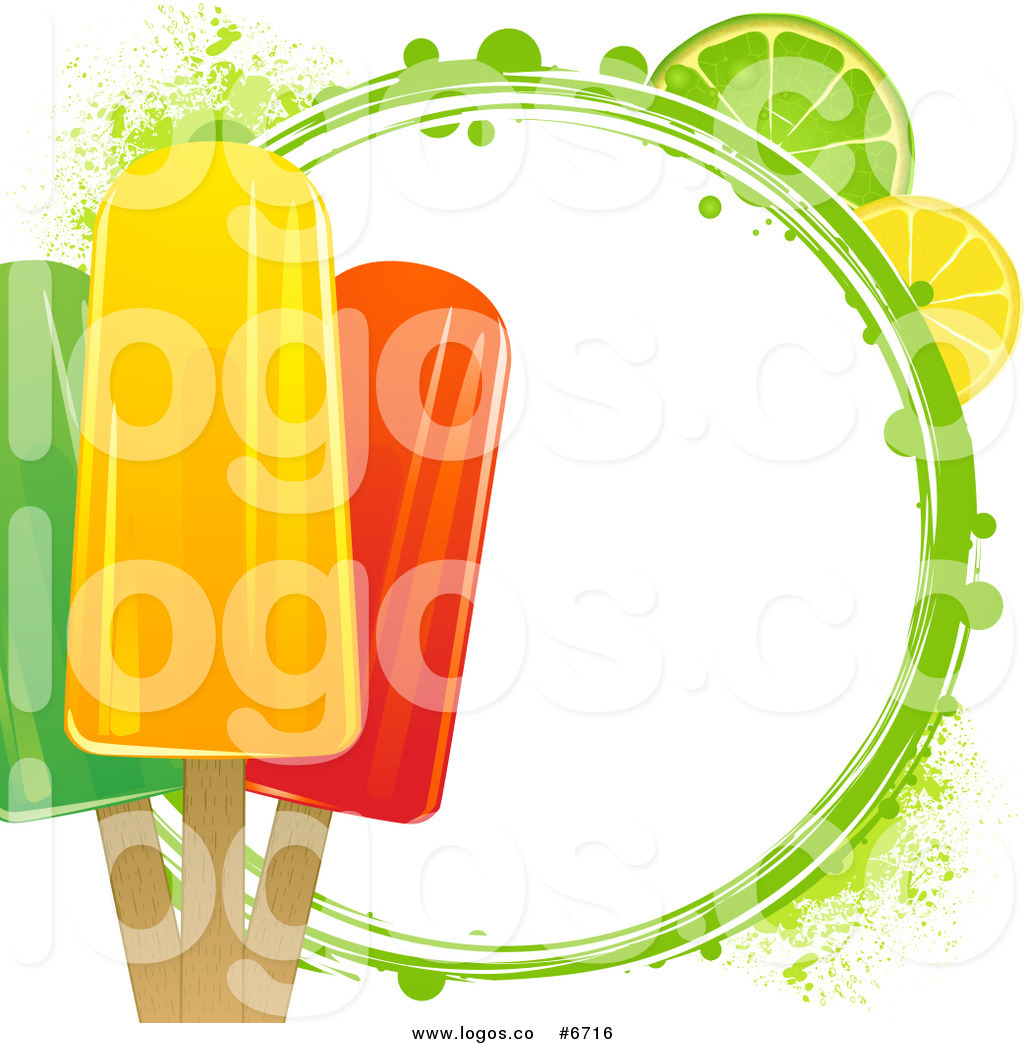1024x1044 Royalty Free Clip Art Vector Logo Of Fruit Popsicles With Citrus