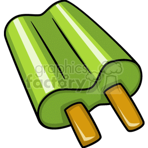 300x300 Royalty Free Green Popsicle 141845 Vector Clip Art Image
