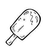 156x170 Clip Art Of Ice Cream Stick K11514686